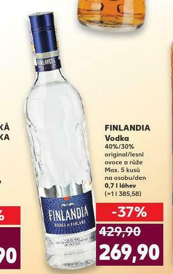 Kaufland Finlandia vodka nabídka