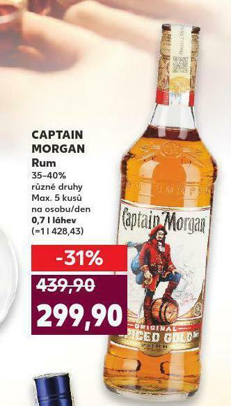 Kaufland Captain morgan rum nabídka