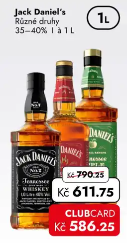 TRAVEL FREE Jack Daniel's Různé druhy nabídka