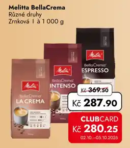 TRAVEL FREE Melitta BellaCrema nabídka
