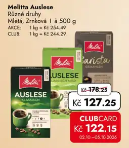 TRAVEL FREE Melitta Auslese nabídka