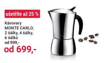 Monte carlo kávovary