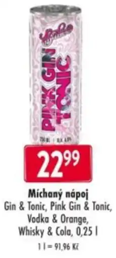 Qanto Pink Gin Tonic nabídka