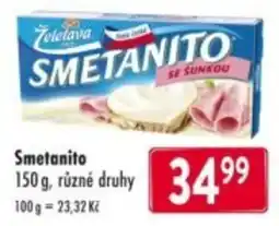 Qanto Zeletava smetanito se šunkou nabídka