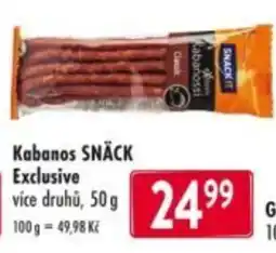Qanto Kabanos SNACK Exclusive nabídka