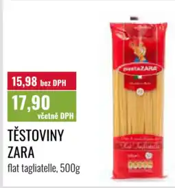 Ratio Těstoviny Zara nabídka