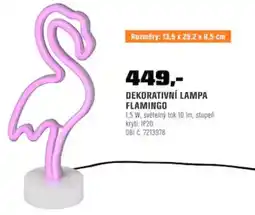 OBI Obi dekorativní lampa flamingo nabídka