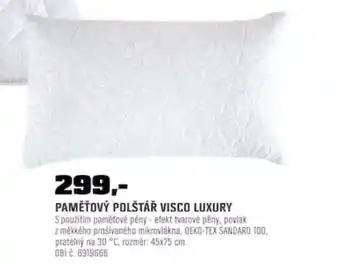 Visco Luxury paměťový polštář