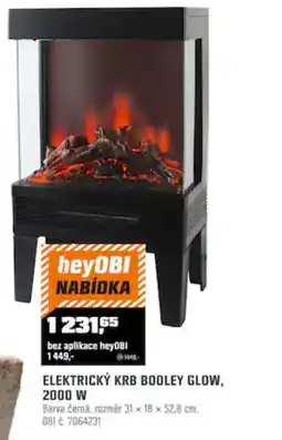 OBI heyOBI elektrický krb booley glow nabídka