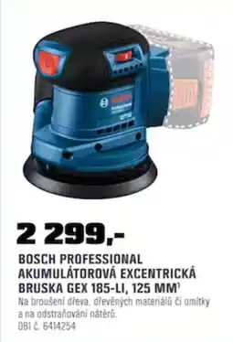 OBI Bosch professional akumulátorová excentrická bruska gex 185-li, 125 mm nabídka