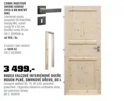 OBI Radex falcové interiérové dveře rouen plně, smrkové dřevo, 80 L nabídka