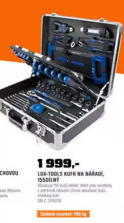 OBI Lux-tools kufr na nářadí, 155dílný nabídka