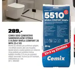 OBI Cemix 5510 cementová samonivelační stěrka s vlákny nivela comfort 20 mpa nabídka