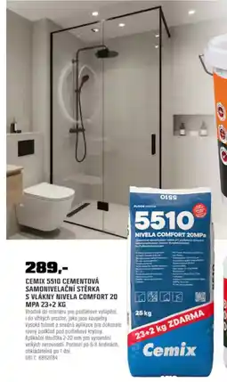 OBI Cemix 5510 cementová samonivelační stěrka s vlákny nivela comfort 20 mpa nabídka