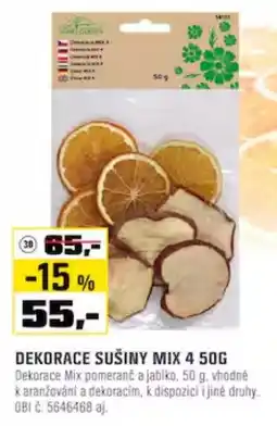 OBI Decorace Sušiny Mix 4 nabídka