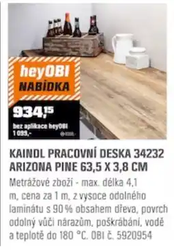 OBI Kaindl pracovní deska arizona pine nabídka