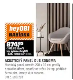OBI heyOBI akustický panel dub sonoma nabídka