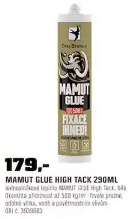 OBI Den Braven Mamut Glue High Tack nabídka