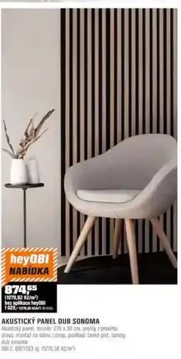 OBI heyOBI akustický panel dub sonoma nabídka