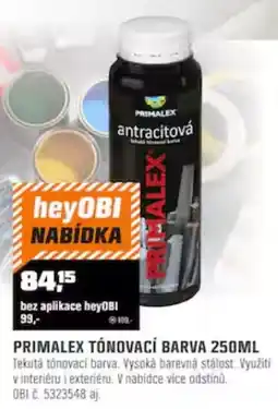 OBI Primalex tónovací barva nabídka