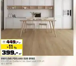 OBI Vinylová podlaha dub brno nabídka