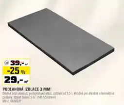 OBI Obi podlahová izolace 3 mm nabídka