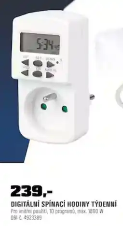 OBI OBI digitální spínací hodiny týdenní nabídka
