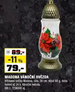 OBI Madona vánoční hvězda nabídka