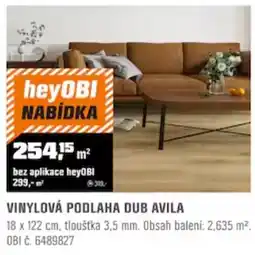 OBI heyOBI vinylová podlaha dub avila nabídka