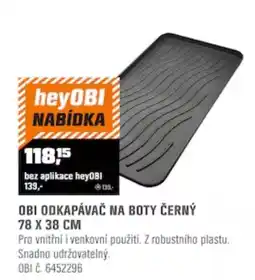 OBI heyOBI odkapávač na boty černý nabídka