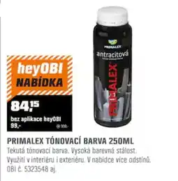 OBI Primalex tónovací barva nabídka