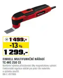 OBI einhell multifunkční nářadí tc-mg 250 ce nabídka