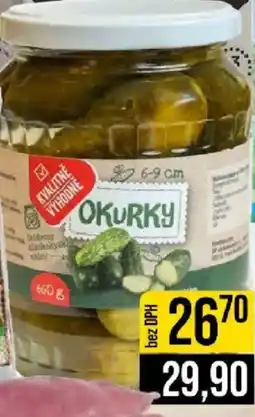 Jip Kvalitně Výhodně okurky 6-9 cm nabídka