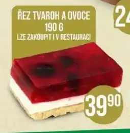 Jip Řez tvaroh a ovoce nabídka
