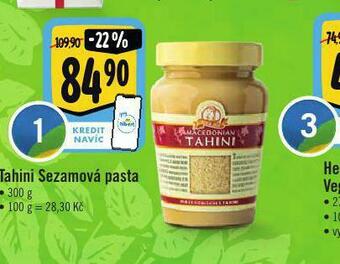 Albert Tahini sezamová pasta nabídka
