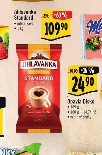 Albert Jihlavanka standard mletá káva nabídka