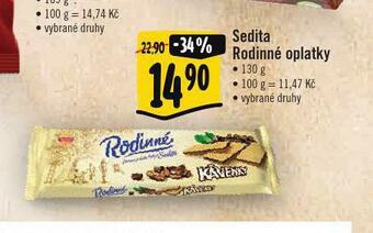 Albert Sedita rodinné oplatky nabídka