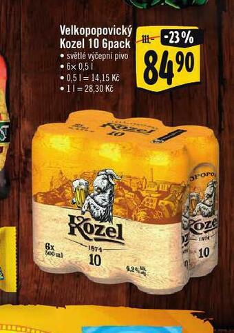 Albert Pivo velkopopovický kozel 10 nabídka
