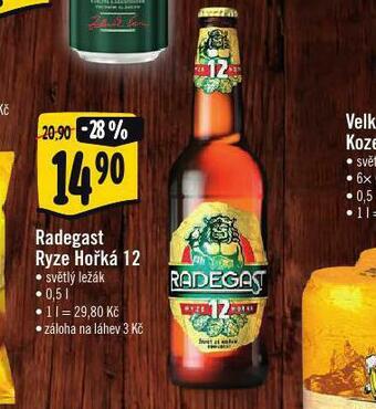 Albert Pivo radegast ryze hořká 12 nabídka