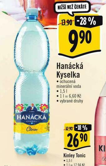 Albert Hanácká kyselka ochucená nabídka