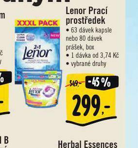 Albert Lenor prací prostředek nabídka