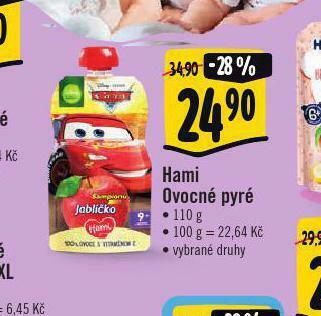Albert Hami ovocné pyré nabídka