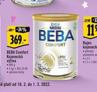 Albert Beba comfort kojenecká výživa nabídka