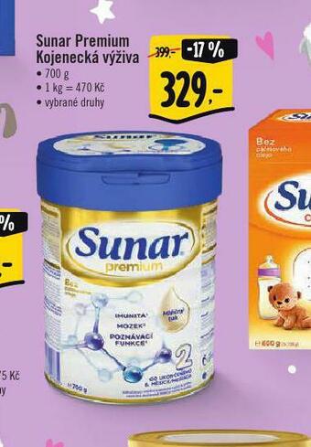 Albert Sunar premium kojenecká výživa nabídka