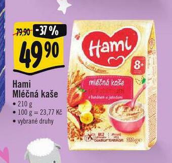Albert Hami mléčná kaše nabídka