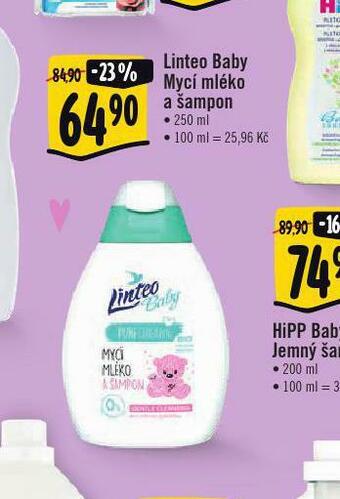 Albert Linteo baby mycí mléko a šampon nabídka