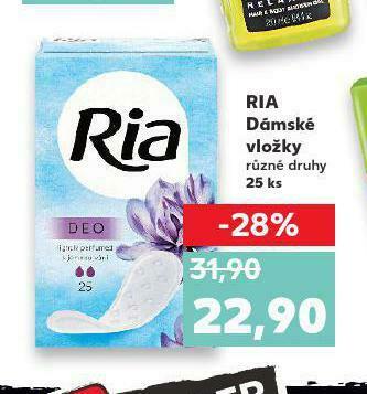 Kaufland Ria dámské vložky nabídka