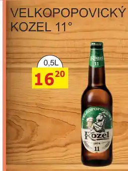 BENE Nápoje VELKOPOPOVICKÝ KOZEL 11° nabídka