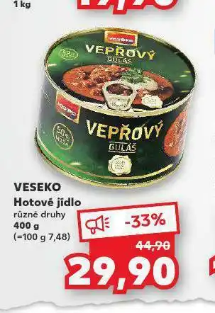 Kaufland Voseko hotové jídlo nabídka