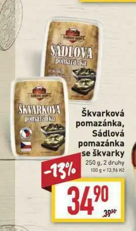 Billa Sádlová pomazánka nabídka